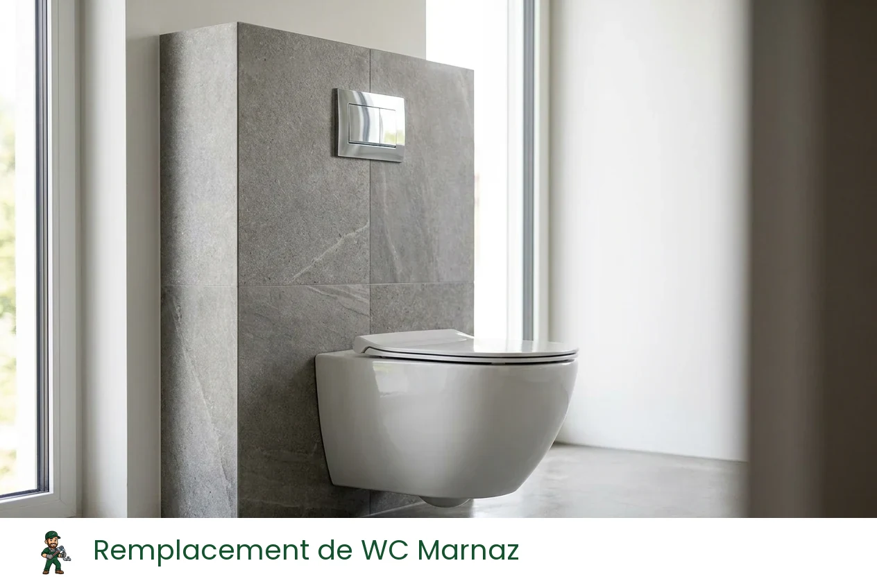 Remplacement de WC à Marnaz
