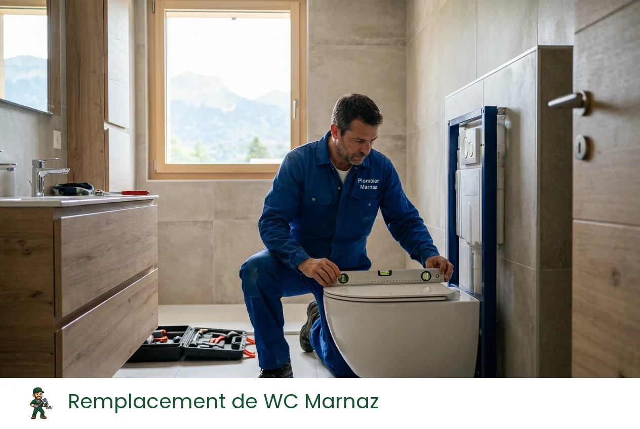 Remplacement de WC à Marnaz